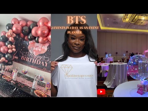 BTS OF 2 EVENTS IN 1 DAY AS A LUXURY EVENT PLANNER