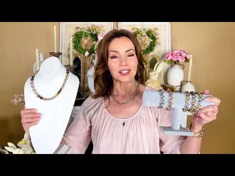 Italian Handmade Polished Rolo Bracelet and Necklace with Magnetic Clasp