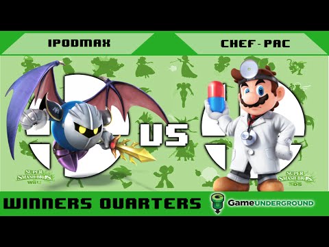Sm4sh @ GU (Winner's Quarters): Chef-Pac (Dr. Mario) vs IPodMax (MetaKnight)
