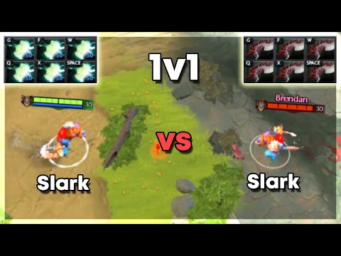 Mjollnir Slark vs Abyssal Slark - Dota 2 1v1