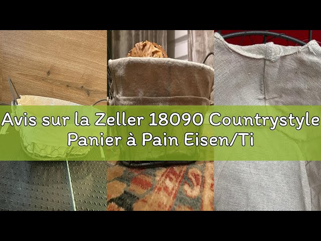 Vídeo relacionado con Zeller 18090 - Panera (Alambre/Lino, 26 x 17 x 9 cm), Color marrón y Beige