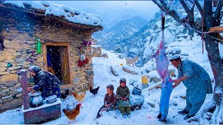 Two Hours of Extreme Winter Life in Afghanistan’s Remote Snowy Mountains Far From Civilization ❄️🏔️