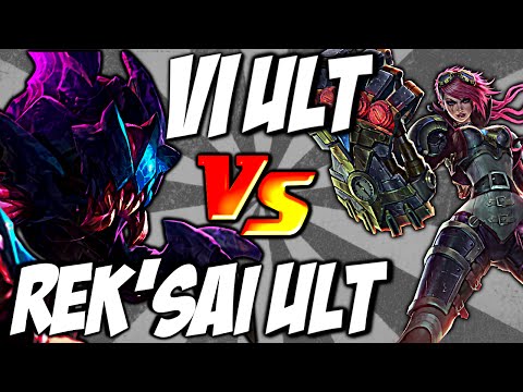 Rek'Sai Ult vs Vi Ult - Void Rush vs Assault and Battery by LoL Clash & Combo #lolclash