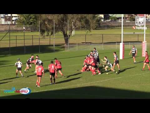 2016 NHRU Round 16 Premier 1 Highlights - Waratah v Nelson Bay Gropers