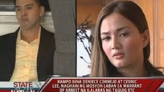 Kampo nina Cornejo at Lee, inapila ang warrant of arrest na posibleng ilabas ng Taguig RTC