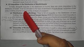 part-1,inequalities of income and wealth in India, meaning,extent and magnitude, forms of economic