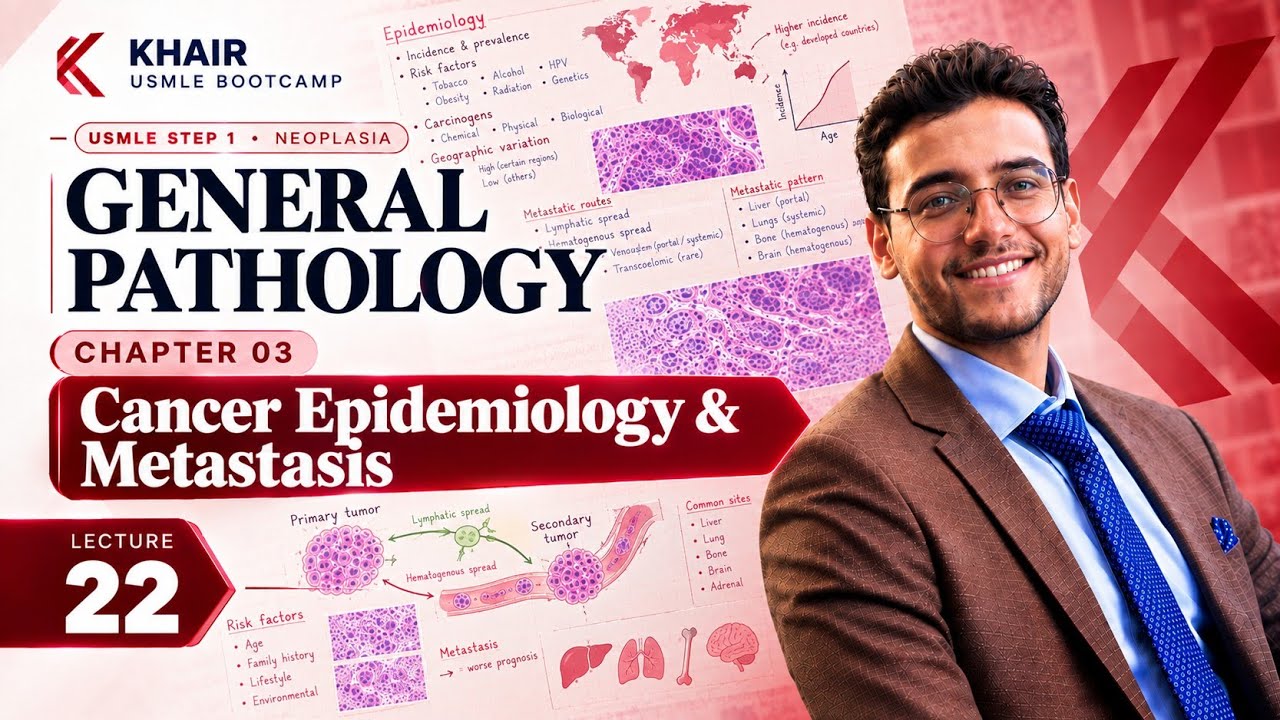 GENERAL PATHOLOGY 22 (Metastasis) | DR KHAIR USMLE STEP 1 