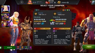 AW Season 66. Karolina Dean vs Zemo on Node 11 Strike Counter / Encroaching Root #mcoc