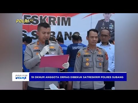 POLRES SUBANG BEKUK ANGGOTA ORMAS YG LAKUKAN PENGERUSAKAN