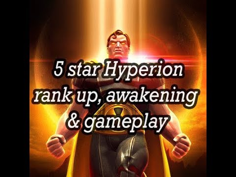 5 star Hyperion rank up, awakening and gameplay - Marvel Contest of Champions