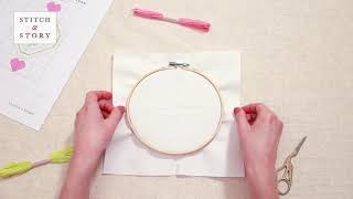 HOW TO SET UP THE HOOP - CROSS STITCH TUTORIAL