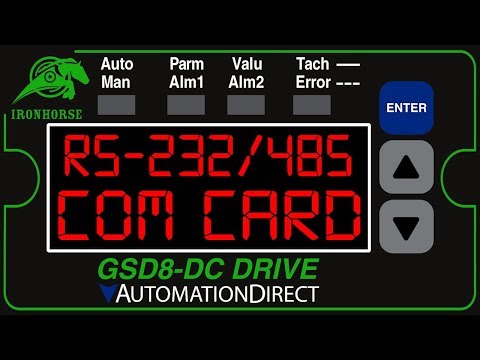 IronHorse GSD8 DC Drive Communications from AutomationDirect