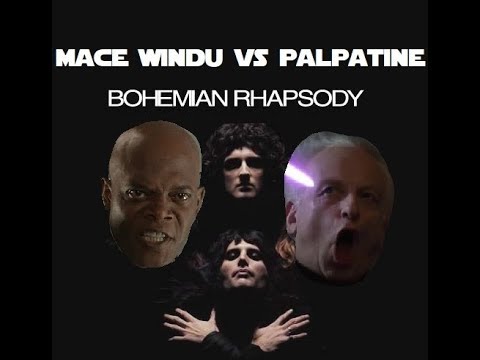 Darth Sidious VS Mace Windu but its a Bohemian Rhapsody