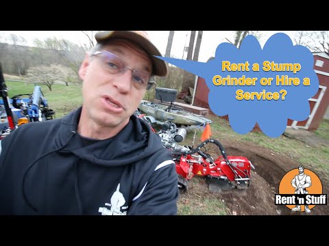 Stump Grinding Cost - Rent or Service?