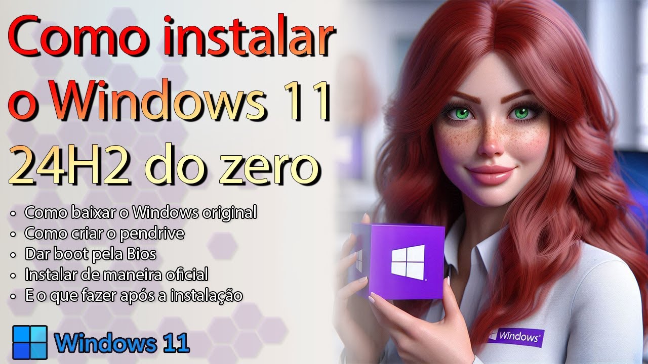 Como instalar o Windows 11 24H2 completamente do ZERO - Tutorial completo