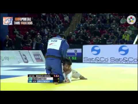 Judo Grand Prix Tbilisi 2015 Bronze -60kg SMETOV Yeldos (KAZ) vs. UROZBOEV Diyorbek (UZB)