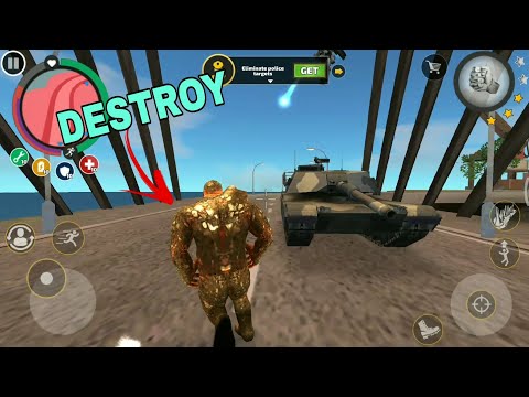 Can MUTANT Destroy Military TANK In Rope Hero Vice Town😱 (WHY!).