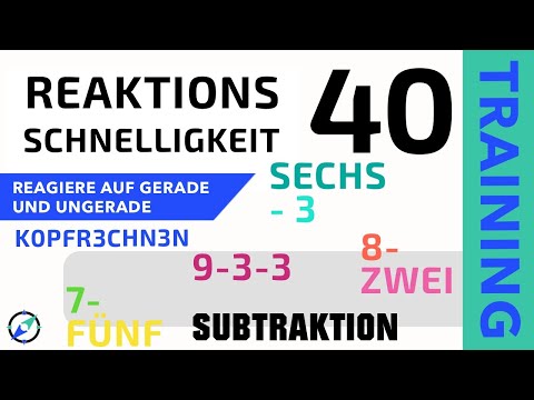 Reaktionstraining 40 - Kopfrechnen Subtraktion
