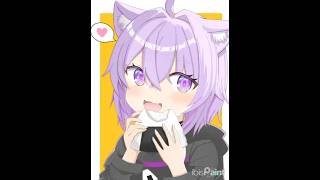 おかゆん　ファンアート　#イラストメイキング #イラスト #ホロライブ #猫又おかゆ