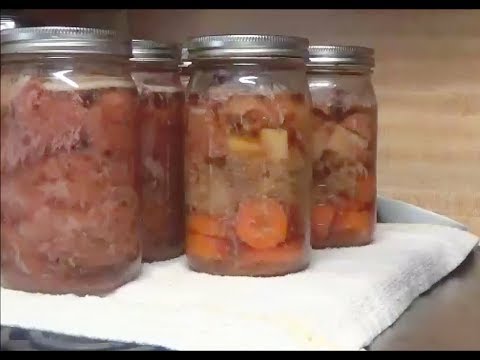 Recipe for Beef Stew and Beef Chunks Pressure Canned...