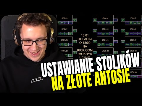 SUCHAR UKŁADANIE STOLIKÓW NA ZŁOTE ANTOSIE 2025