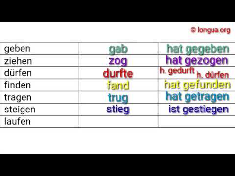 A1, A2, B1, B2, C1, Übungen, Präteritum, Perfekt, ging, sah, nahm, kam, aß, lag, trank, zog, flog,