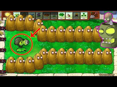 99 Gatling Pea and Tall-nut vs 999 Giga Gargantuar vs  Dr.Zomboss - Plants vs Zombies Mod