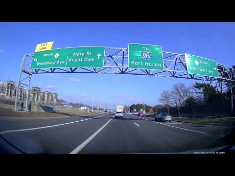 Driving to Warren, Michigan from Detroit, Michigan