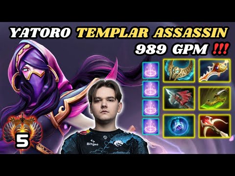 🔥 YATORO Templar Assassin HARD CARRY Highlights 🔥 989 GPM 55K NET WORTH From YATOROGOD 🔥 - Dota 2