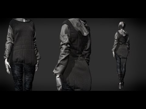 Knitted sweater basic / Testing of NanoMesh Zbrush