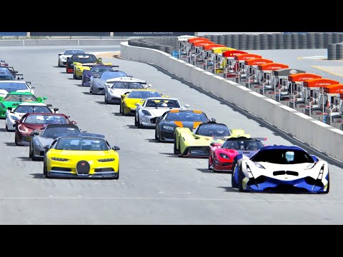 Devel Sixteen vs Hypercars & Supercars - Nordschleife