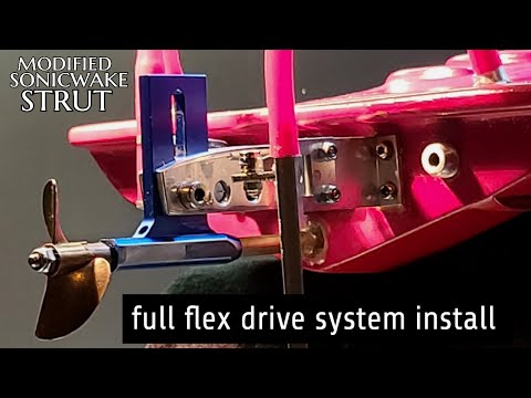 Fast RC Boat Flex Shaft, Liner, Stuffing Tube, & Modified Strut Installation - RC Boat Build