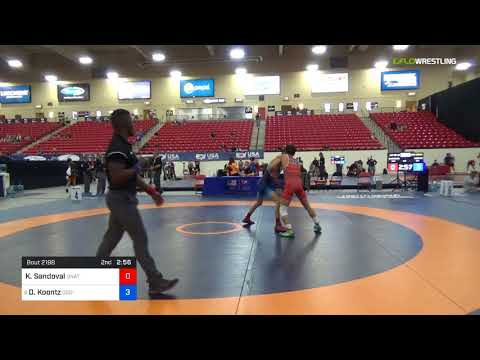 2018 Marine Corps US Open/UWW Junior Greco Roman 55 Con Semis - King Sandoval (Unat) Vs. Dylan Koo