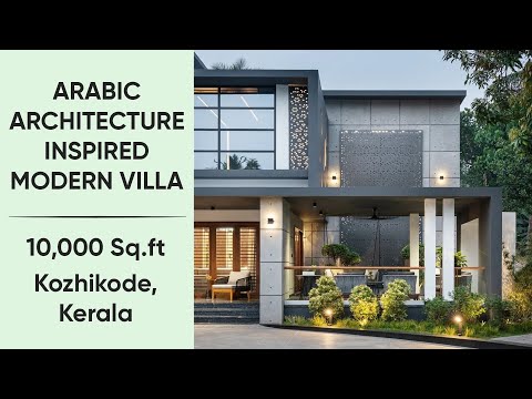 A 10,000 Sq.ft Arabian Style Modern Villa at Kozhikode by Amar Architecture & Designs | Archallery