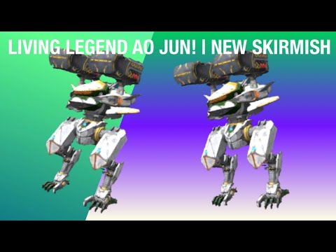 LIVING LEGEND OVERDRIVE AVALANCHE AO JUN! | NEW SKIRMISH! | War Robots Skirmish Gameplay WR