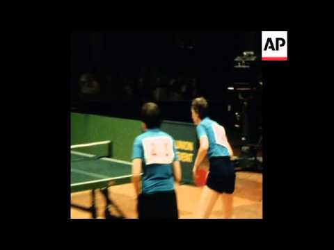 SYND 14 1 79 INTERNATIONAL TABLE TENNIS, HUNGARY BEATS CZECHOSLOVAKIA