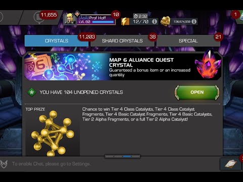 100 Map 6 Crystal Opening For Tier 2 Alphas!