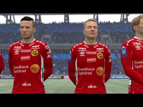 Djurgårdens IF vs IF Elfsborg - 1-0 - Allsvenskan (Fifa 17, Career Mode)