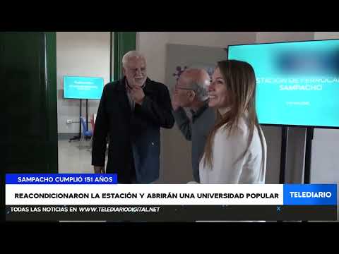 🚂 Sampacho celebró sus 151 años inaugurando una Universidad Popular en la vieja estación