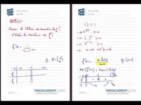 15_dresser le tableau de variation