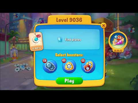 FISHDOM:  Level 9034 Hard level, 9035, 9036  First tries No boosters.