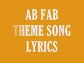 Ab Fab - Wheels on Fire