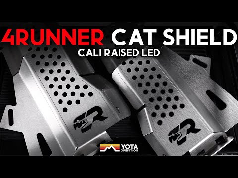 Cali Raised 4Runner Catalytic Converter Shield Installation