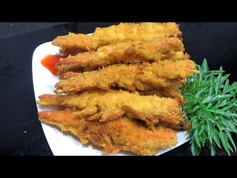 Cách làm món tôm tẩm bột chiên giòn đặc biệt |góc bếp nhỏ pt