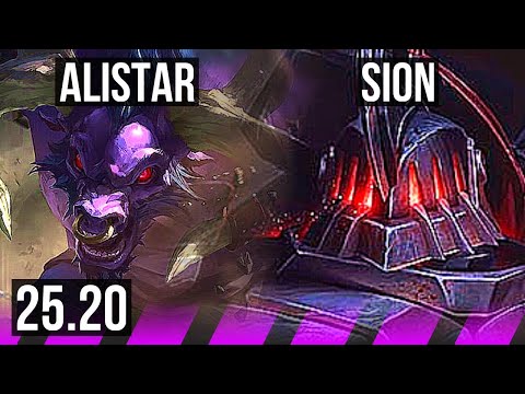 ALISTAR & Kai'Sa vs SION & Yunara (SUP) | 2/4/29, 15k DMG | KR Grandmaster | 25.20