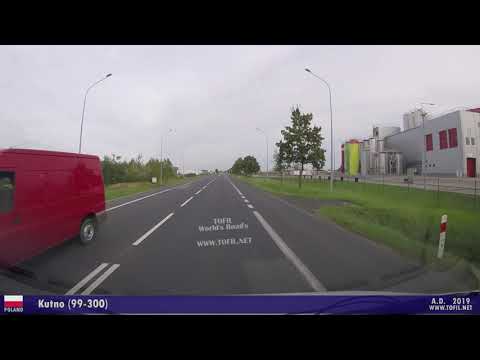 Kutno (99-300) - POLAND DASHCAM 2019 Road Trip WWW.TOFIL.NET