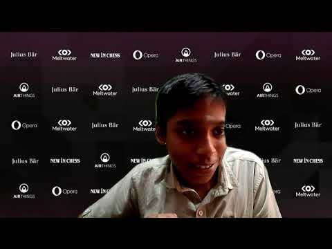 Praggnanandhaa: "I'm just happy about the day"