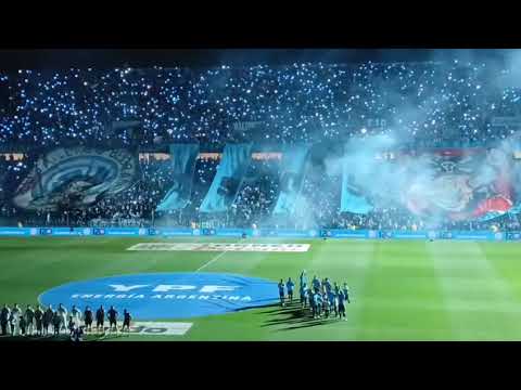 "Vivo gran recibimiento Belgrano vs Newells" Barra: Los Piratas Celestes de Alberdi &bull; Club: Belgrano