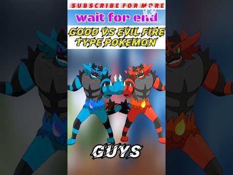 Evil Fire🔥Type Pokemon Team Vs Good Fire🔥Type Pokemon Team |#shorts