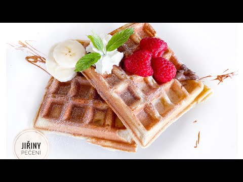How to bake Belgian waffles- recipe / Belgické vafle- recept @jirinypeceni